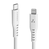 Ambrane Mfi Certified Type C To Lightning Cable, 27W Fast Charging For Iphone 14/13/12/11/X/8/7/6, Ipad & Airpods, 480Mbps Data Sync, Durable Braided Design, Car/Travel-Friendly, 3.9Ft (1.2M), White